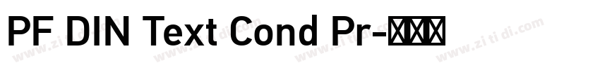 PF DIN Text Cond Pr字体转换